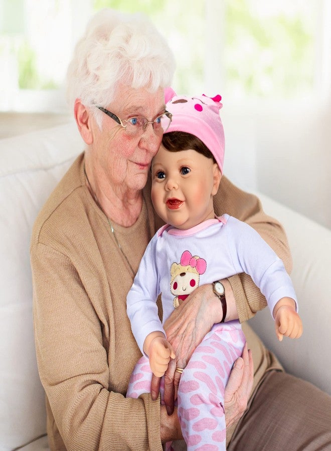 Assistex Reborn Baby Doll - 22" Lifelike Therapy Doll for Seniors with Dementia - Weighted, Soft Body, Realistic Newborn for Nursing Homes for Comfort and Relief - Gift for Elderly with Picture Book - Image 1